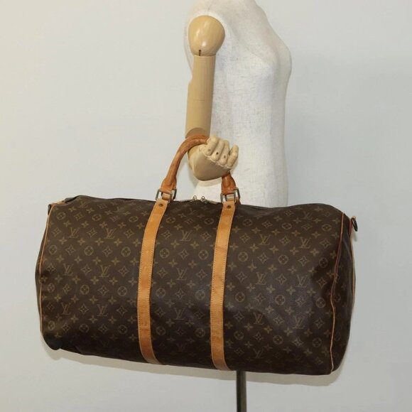 LOUIS VUITTON Monogram Keepall Bandouliere 60 Boston Bag M41412 LV Auth 113099 - Picture 13 of 15